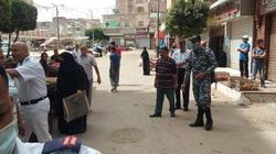 فض سوق ميدان الحرازية بطوخ للوقاية من كورونا