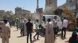 رفع إشغالات المقاهي والباعة الجائلين في مركز مغاغة
