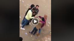بالفيديو| قبلات وأحضان بين شاب و3 فتيات أمام مدرسة بنات في الشرقية