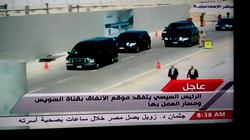 السيسي ينتقل لتفقد مواقع "أنفاق القناة"
