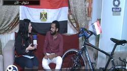 بالفيديو| قصة "نوفل".. شاب سافر من "التحرير" للجابون بـ"عجلة" لتشجيع المنتخب
