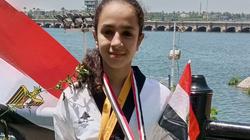 لاعبة تايكوندو من كفر الشيخ ضمن منتخب الصفوة بالبطولة العربية