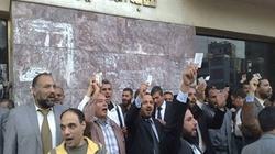 محامو مطروح يعتصمون احتجاجا على مشادات بين موظف بالنيابة وأحد زملاءهم