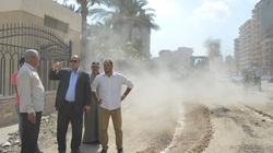 بالصور| محافظ كفر الشيخ يوجه برفع كفاءة طريق «صبري القاضي»