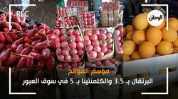 موسم الموالح.. البرتقال بـ 3.5 والكلمنتينا بـ 5 في سوق العبور