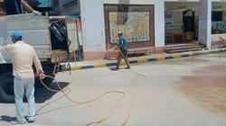 تعقيم اللجان الانتخابية بمدينة رأس البر استعدادا لمجلس الشيوخ