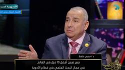 عضو «الصناعات الدوائية» لـ محمد علي خير: مصر إحدى أفضل 10 دول بالعالم في البحث العلمي الدوائي