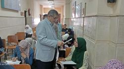 المغربي يتفقد امتحانات كلية التربية بجامعة بنها