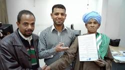 بالصور| السيسي يحقق حلم صيصة أبودوح بتسليمها شقة في الإسكان بالأقصر