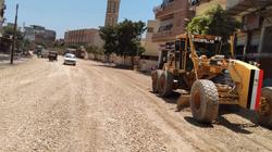 بدء أعمال رصف طريق «بلقاس - الحامول» بكفر الشيخ