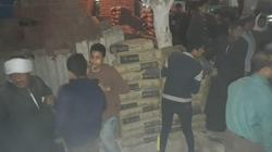بالصور | وقف بناء مخالف في البساتين ومصادرة طني أسمنت