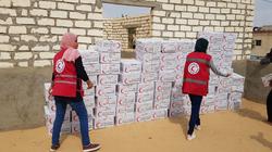 بالصور| معونات غذائية وكسوة ملابس لـ400 أسرة في قرية روضة شمال سيناء