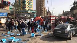 إصابة شخصين في انقلاب سيارة نقل محملة بمياه معدنية بطنطا