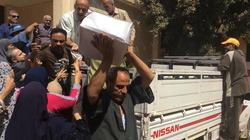 بالصور| توزيع 1500 كرتونة «تحيا مصر» بقرية صناديد بالغربية