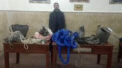 ضبط صاحب منزل لتنقيبه عن الآثار داخل مسكنه وبحوزته معدات الحفر بالمحلة