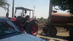 ضبط جرار يلقي مخلفات صرف بطريق المحيط بقرية البرجاية بالمنيا