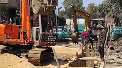 إحلال وتجديد خطوط الصرف الصحي بشبين القناطر في القليوبية
