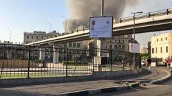 حريق هائل في سوق العتبة و12 سيارة إطفاء لإخماده