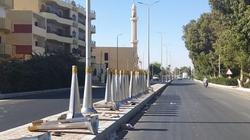 إصلاح أعمدة الإنارة في الطريق العام «منيا القمح - الزقازيق»