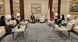 وزير الصحة يبحث مع نظيره القطري آليات دعم القطاع الصحي في غزة 