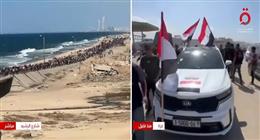 الأعلام المصرية تزين مقدمة عودة النازحين.. وقوافل المساعدات تتدفق إلى شمال غزة