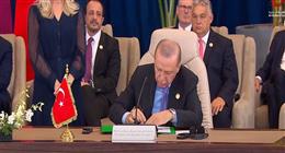 الرئيس التركي وأمير قطر يوقعان على اتفاق وقف إطلاق النار في غزة