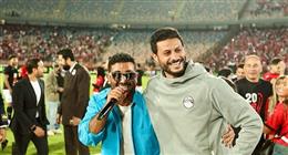 أحمد سعد ينشر صورا جديدة من حفل تأهل منتخب مصر لكأس العالم 