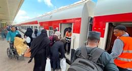 سكك حديد مصر تسيّر الرحلة الخامسة والعشرين ضمن مبادرة عودة الأشقاء السودانيين