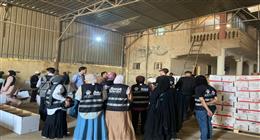 عضو بالتحالف الوطني تطلق القافلة رقم 12 إلى غزة محمّلة بـ25 شاحنة مساعدات إنسانية