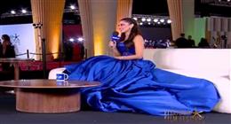 درة تخطف الأنظار بفستان أزرق في مهرجان الجونة السينمائي