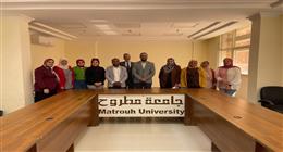 جامعة مطروح تختتم البرنامج التدريبي لتأهيل المُقيّمين الداخليين