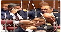 ياسر جلال يحتفل بتواجده في مجلس الشيوخ على طريقة «مرجان أحمد مرجان» (فيديو)