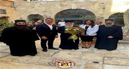 بطريرك القدس يترأس قداس سيامة الأب سيميون السينائي رئيسا لدير سانت كاترين