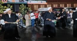 عروض فنية صعيدية تزين احتفالات تعامد الشمس بمعابد أبو سمبل  
