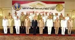 وزير الدفاع يستقبل وزير الداخلية ووفد من قيادات الشرطة للتهنئة بذكرى نصر أكتوبر