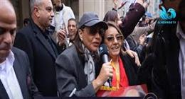 بسمة وهبة تقود مظاهرة دعم للرئيس السيسي في بروكسل