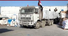 اللجنة المصرية تسير قافلة المساعات الأكبر إلى مدينة غزة وشمال القطاع