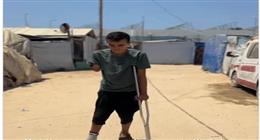 من الملاعب إلى عكاز العجز.. كيف حرم الاحتلال إسرائيل «عبيدة» من حلمه؟
