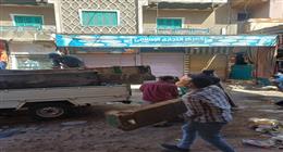 تحرير 198 محضرا لإزالة الإشغالات في حملة مكبرة بالمنيا