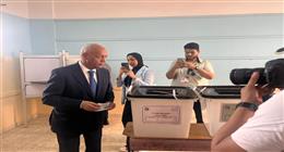 مصطفى بكري يدلي بصوته في انتخابات مجلس النواب 2025 