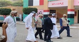 وفد من البرلمان العربي لمتابعة العملية الانتخابية بمدرسة الرده بالمهندسين