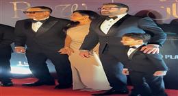 عمرو يوسف وماجد المصري وطارق العريان يحتفلون بالعرض الخاص لفيلم السلم والثعبان 2