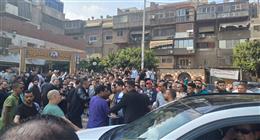 مشاركة باسم سمرة ومصطفى كامل وانهيار سعد الصغير.. مشاهد من جنازة إسماعيل الليثي (صور)