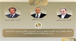 وزير الخارجية يؤكد أهمية خفض التصعيد بشأن الملف النووي 