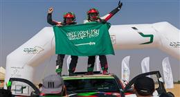 العالمي يزيد الراجحي يواصل حصد الألقاب ويحقق فوزه الخامس في باها القصيم من البطولة السعودية تويوتا للراليات الصحراوية