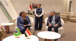 وزير السياحة يستقبل وزيرة الثقافة البرازيلية في المتحف المصري الكبير