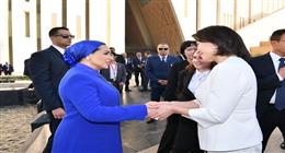 السيدة انتصار السيسي: أشعر بالفخر باستقبال قرينة الرئيس الكوري بالمتحف الكبير