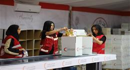 طلاب الجامعة الأمريكية يشاركون في دعم غزة خلال زيارة تعريفية للهلال الأحمر المصري