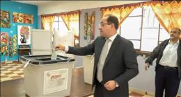 وزير المالية يدلي بصوته في انتخابات مجلس النواب 2025