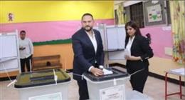 الفنان عماد زيادة يدلي بصوته في انتخابات مجلس النواب بالمرحلة الثانية